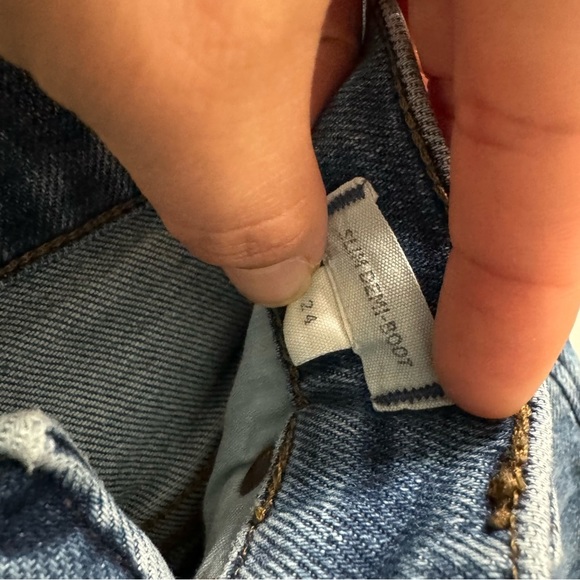 Madewell High Rise Slim Demi-Boot Cut Jeans Size 24 - Picture 11 of 12